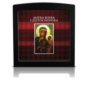 Srebrna sztabka Matka Boska Częstochowska ramka