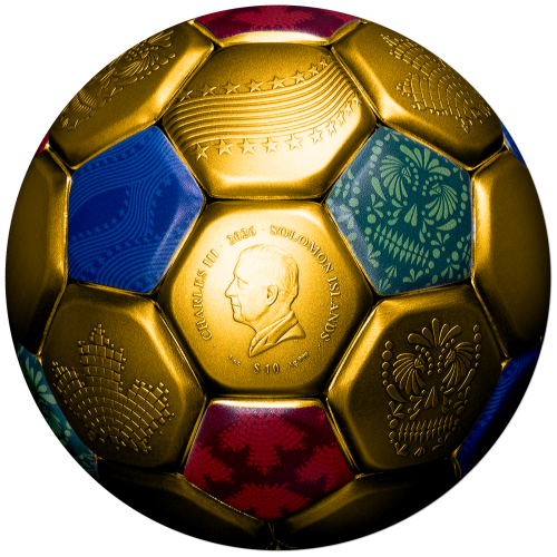 10 $, Sferyczna Moneta Piłkarska 3D, FIFA World Cup 26™
