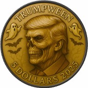 5 $, Trumpween - Halloween, Srebrna moneta