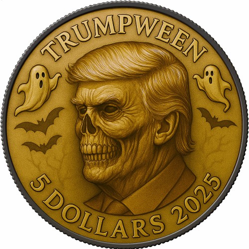 5 $, Trumpween - Halloween, Srebrna moneta