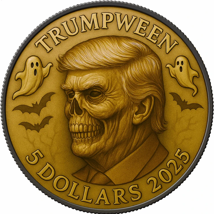5 $, Trumpween - Halloween, Srebrna moneta