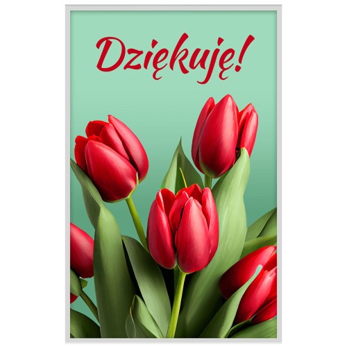 Srebrna sztabka na prezenta Dziękuję!