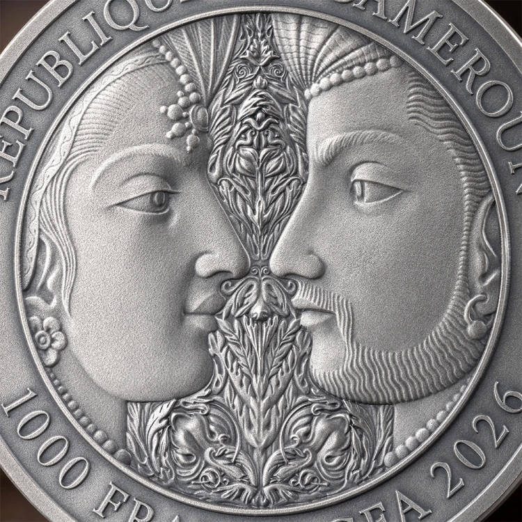 1000 franków CFA, Kama Sutra IV, Seria: Chwile miłości, Srebrna moneta