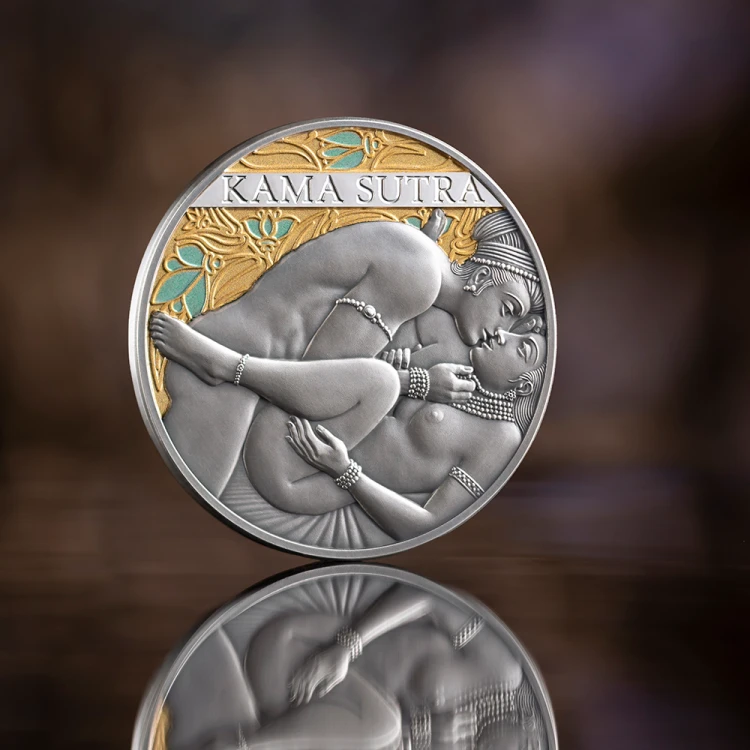 1000 franków CFA, Kama Sutra IV, Seria: Chwile miłości, Srebrna moneta