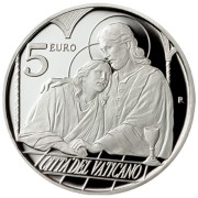 Srebrna moneta 5€ Święty Jan, Seria: Dwunastu Apostołów