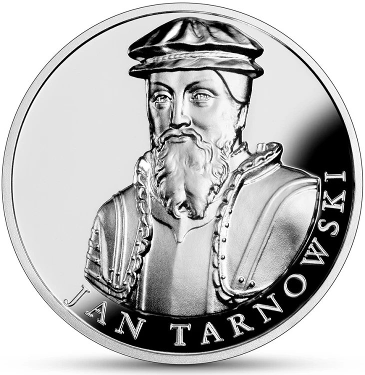 Srebrna moneta kolekcjonerska NBP 10 zł Hetmani Rzeczypospolitej - Jan Tarnowski