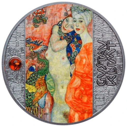 500 franków CFA, Gustav Klimt, Przyjaciółki, Srebrna moneta