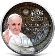 1 onza, In Memoriam Papież Franciszek Libertad, Srebrna moneta