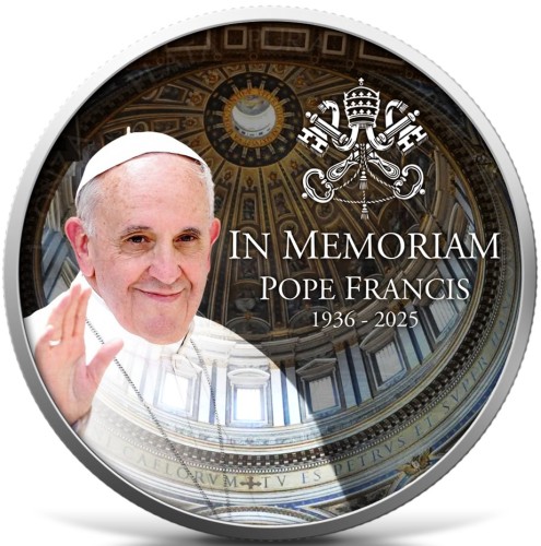 1 onza, In Memoriam Papież Franciszek Libertad, Srebrna moneta