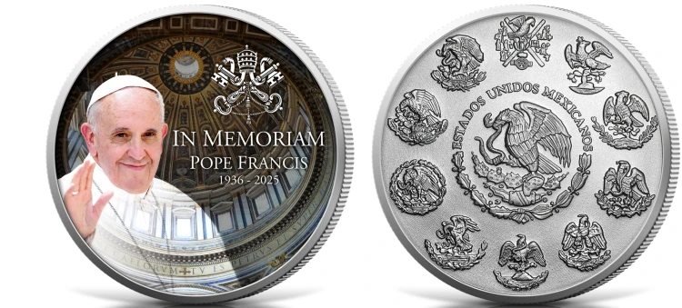 1 onza, In Memoriam Papież Franciszek Libertad, Srebrna moneta