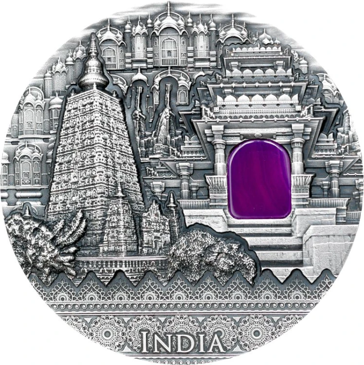 Srebrna moneta 2$ Indie, Seria: Imperial Art rewers