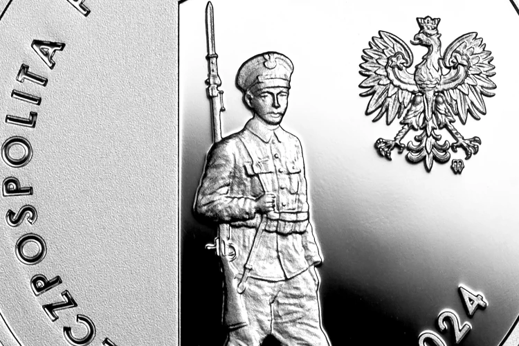 Srebrna moneta kolekcjonerska 100-lecie utworzenia Korpusu Ochrony Pogranicza