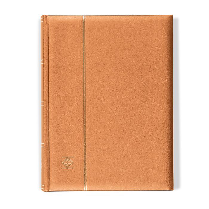 Klaser na znaczki Leuchtturm COMFORT Metalic Edition brązowy