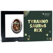 500 franków CFA, Tyranozaur, Seria: Dinozaury, Srebrna moneta
