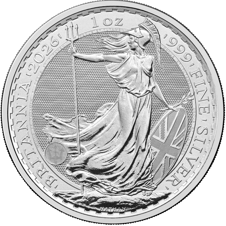 1 uncja, Britannia, Srebrna moneta, 2026