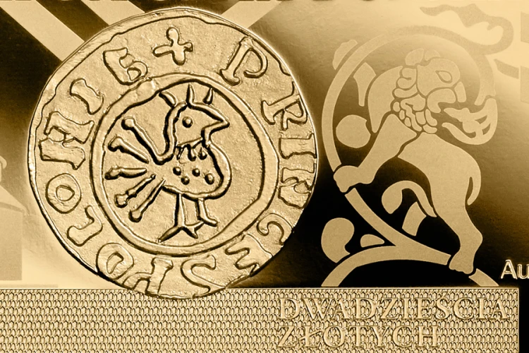 Polskie banknoty obiegowe – Banknot o nominale 20 zł awers detal