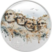 2 $, Góra Rushmore, Srebrna moneta