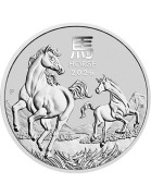 1 uncja, Rok konia, Seria: Lunar III, Srebrna moneta 2026