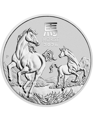 1 uncja, Rok konia, Seria: Lunar III, Srebrna moneta 2026