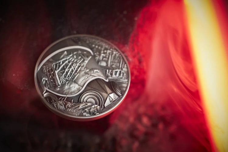 5$ Fukushima, Seria : Ludzkie Tragedie, Srebrna moneta