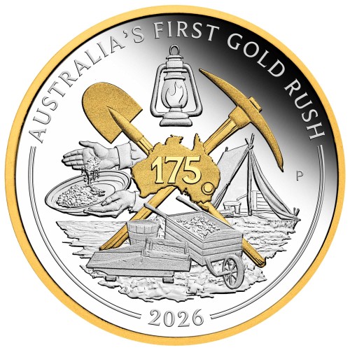 1 uncja, 175. rocznica pierwszej gorączki złota, Srebrna moneta 2026