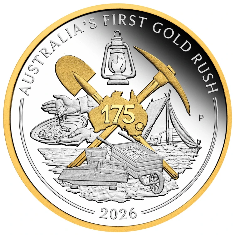 1 uncja, 175. rocznica pierwszej gorączki złota, Srebrna moneta 2026