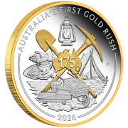 1 uncja, 175. rocznica pierwszej gorączki złota, Srebrna moneta 2026