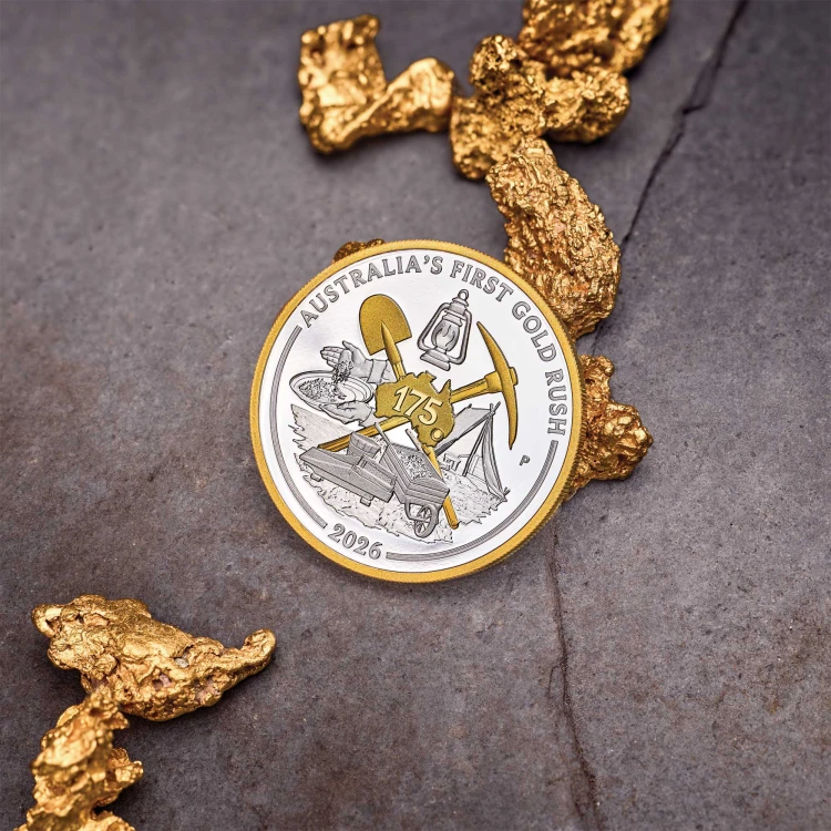 1 uncja, 175. rocznica pierwszej gorączki złota, Srebrna moneta 2026