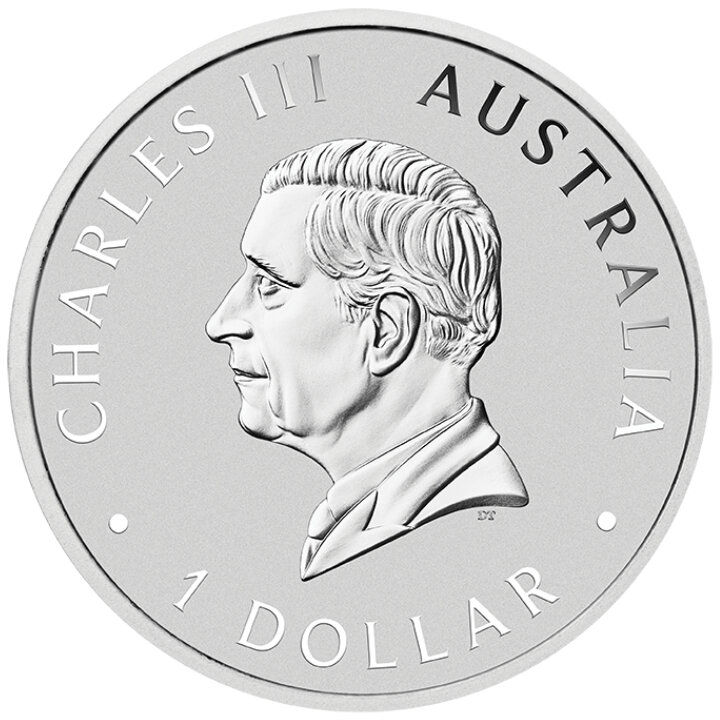 1$, Australijski Emu, Srebrna moneta