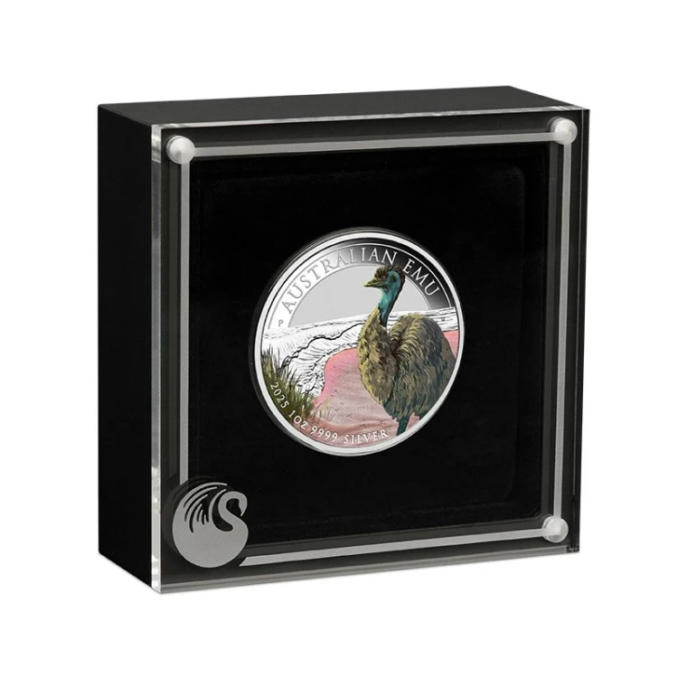 1$, Australijski Emu, Srebrna moneta