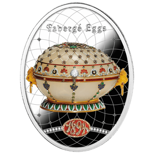 1 $, Jajo Renesansowe, Seria: Jaja Faberge, Srebrna moneta