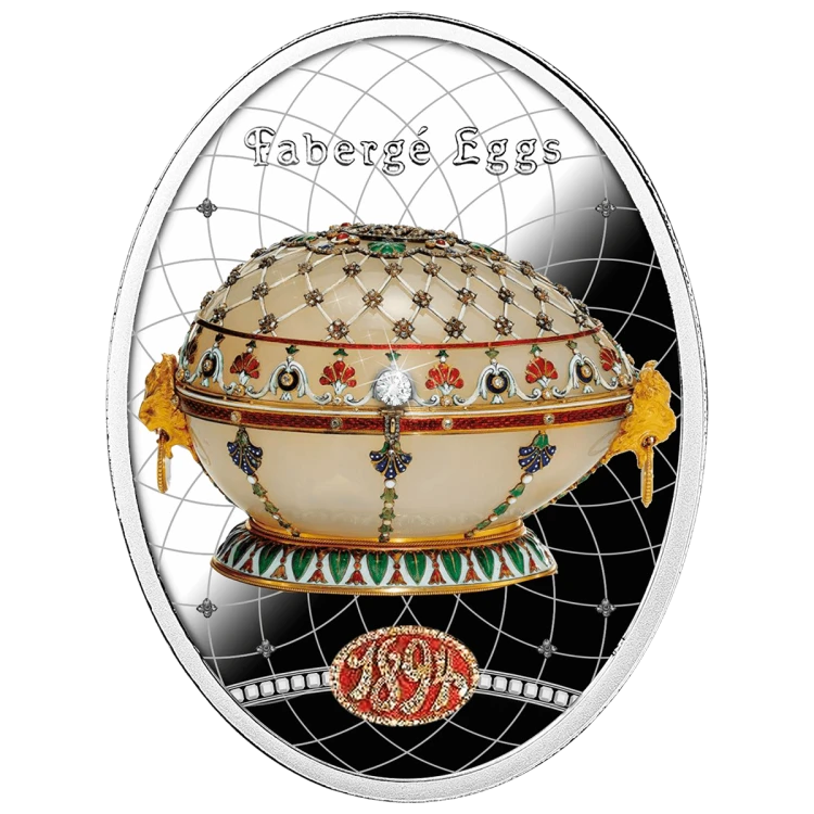 1 $, Jajo Renesansowe, Seria: Jaja Faberge, Srebrna moneta
