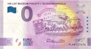 0 Euro 100 lat Muzeum Poczty i Telekomunikacji banknot pamiątkowy awers