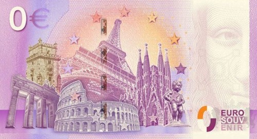 0 Euro 100 lat Muzeum Poczty i Telekomunikacji banknot pamiątkowy rewers