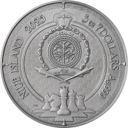 7 $, Gambit królewski , Seria: Bitwa szachowa, Srebrna moneta
