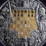 7 $, Gambit królewski , Seria: Bitwa szachowa, Srebrna moneta