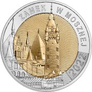 Monet obiegowa 5 zł Odkryj Polskę - Zamek w Mosznej rewers