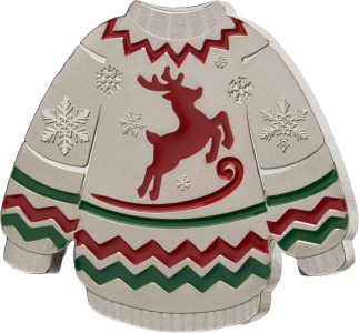 5 Cedi, Świąteczny sweter, Srebrna moneta