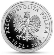 Srebrna moneta Niemiecki obóz dla polskich dzieci w Łodzi (1942-1945) awers