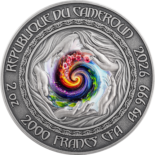 2000 franków CFA, Kwiatowa wróżka, Seria: Duchy natury, Srebrna moneta