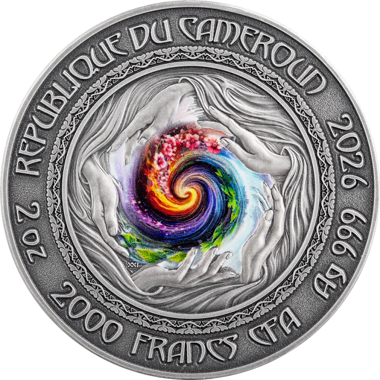 2000 franków CFA, Kwiatowa wróżka, Seria: Duchy natury, Srebrna moneta