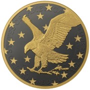 1$ Amerykański Orzeł Seria: Golden Ring rewers