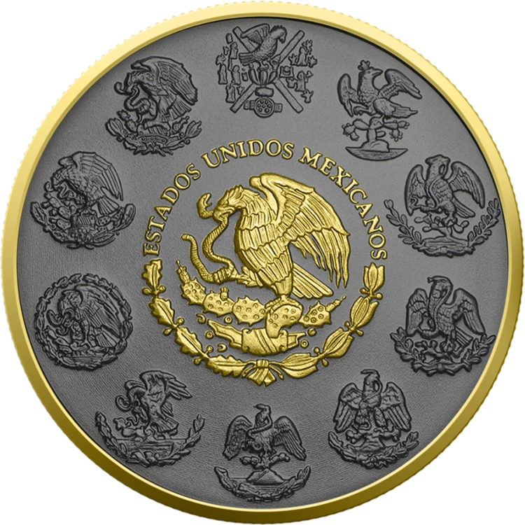 1 uncja, Kolor w bogactwie Mexico Libertad, Srebrna moneta uszlachetniona