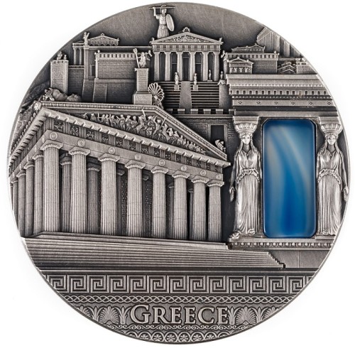 Srebrna moneta 2$ Grecja, Seria: Imperial Art rewers