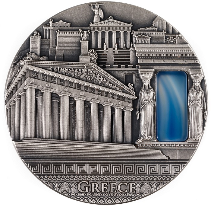 Srebrna moneta 2$ Grecja, Seria: Imperial Art rewers