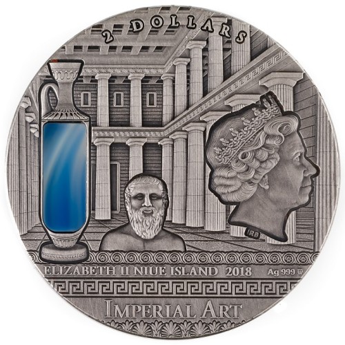 Srebrna moneta 2$ Grecja, Seria: Imperial Art awers