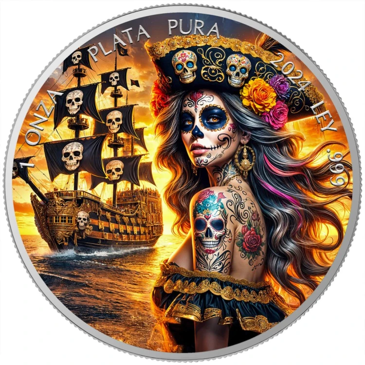 1 onza, Pirat, Srebrna moneta