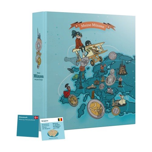 Album na monety dla dzieci EUROPE Leuchtturm