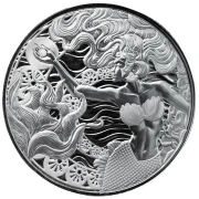 T-REX SKULL 3 Oz Silver Statue