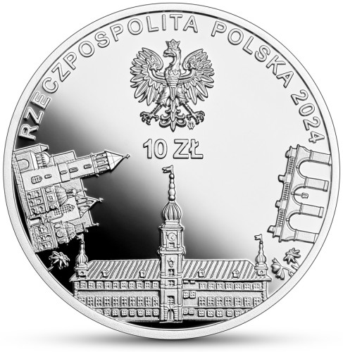 Srebrna moneta kolekcjonerska 10 zł W Polskę wierzę – Polska wolna i suwerenna awers